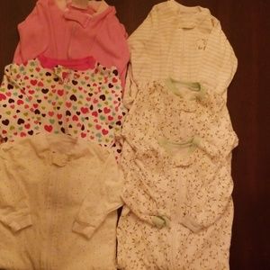 6 cotton feety pajamas